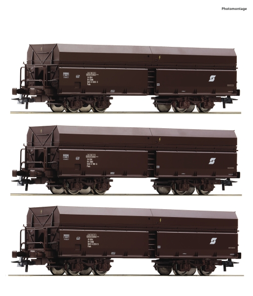 Roco 6600071 - 3-tlg. Set: Selbstentladewagen, ÖBB