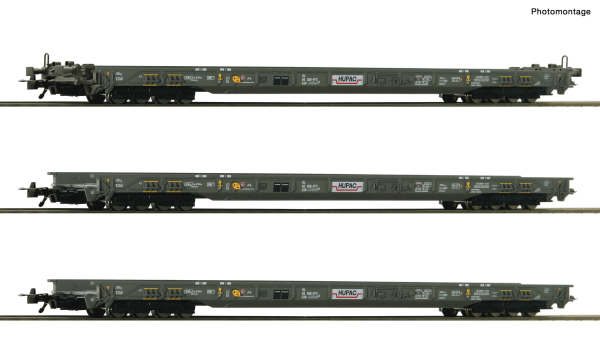 Roco 6600092 - Spur HO 3-tlg. Set: Rollende Autobahn, HUPAC