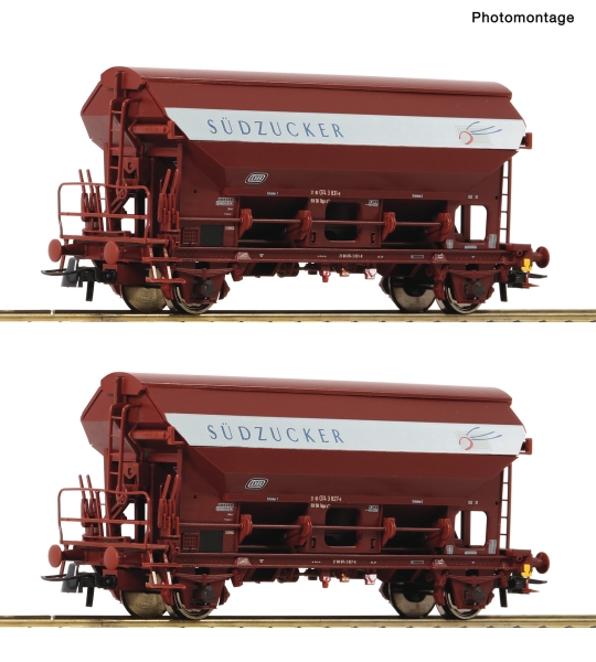 Roco 6600124 - Spur HO 2-tlg. Set: Schwenkdachwagen, DB