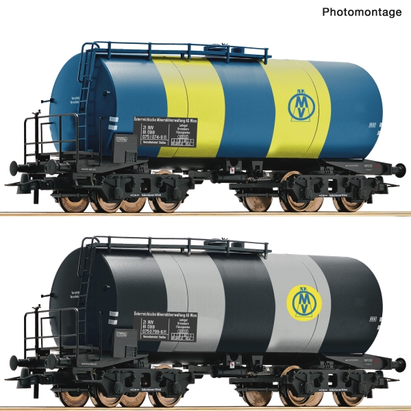 Roco 6600163 - Spur HO 2-tlg. Set: Kesselwagen, ÖMV/ÖBB