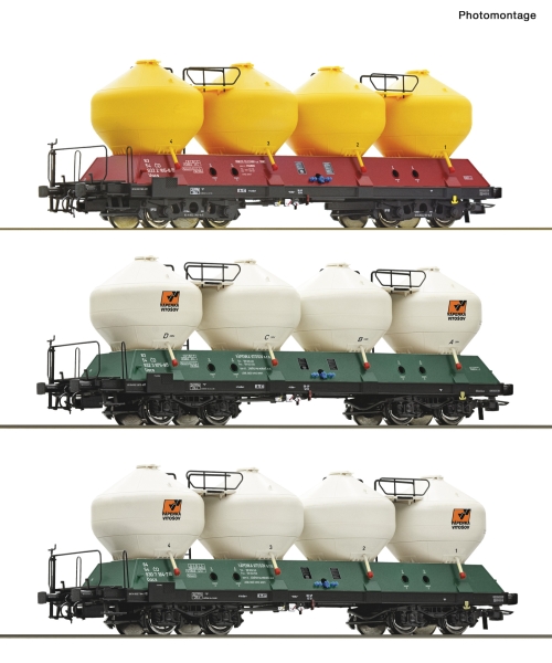 Roco 6600180 - Spur HO 3-tlg. Set: Silowagen, CD