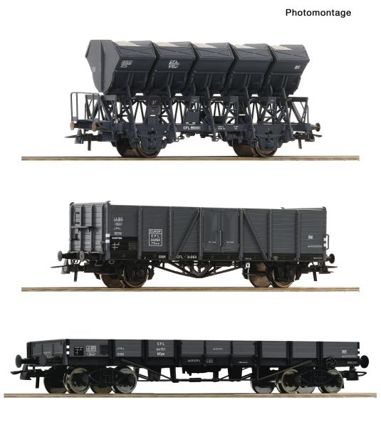 Roco 6600258 - Spur HO 3-tlg. Set: Güterzug, CFL