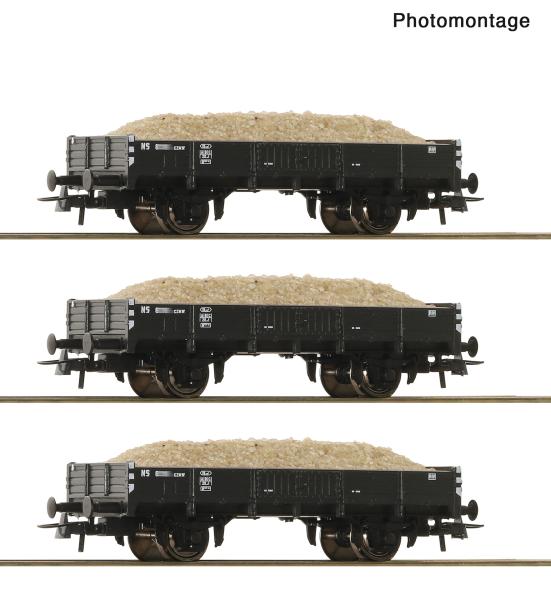 Roco 6600259 - Spur HO 3-tlg. Set: Sandwagen, NS