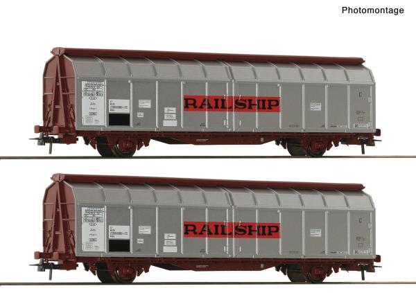 Roco 6600261 Spur HO 2-tlg. Set: Schiebewandwagen, DB