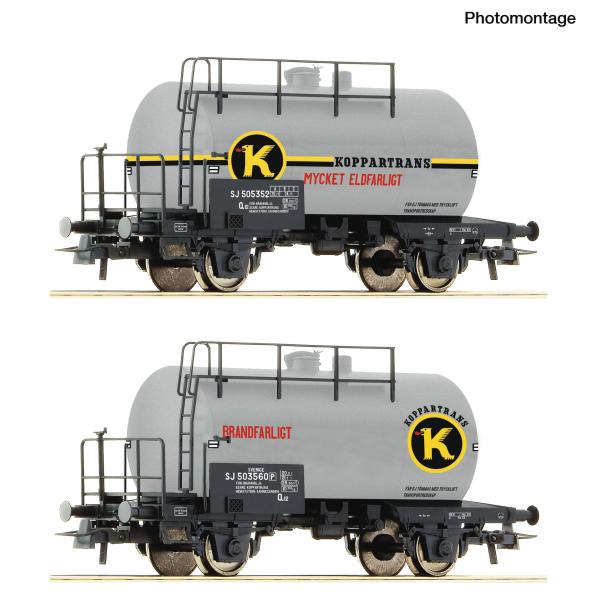 Roco 6600302 - Spur HO 2-tlg. Set: Kesselwagen, SJ