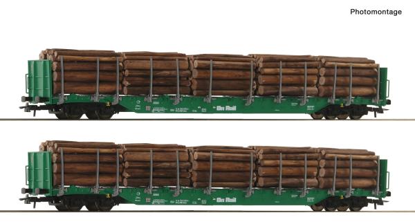 Roco 6600319 - Spur HO 2-tlg. Set: Rungenwagen, OnRail