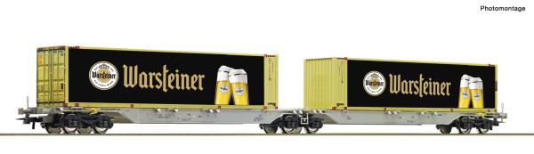 Roco 6600320 - Spur HO Container-Doppeltragwagen
