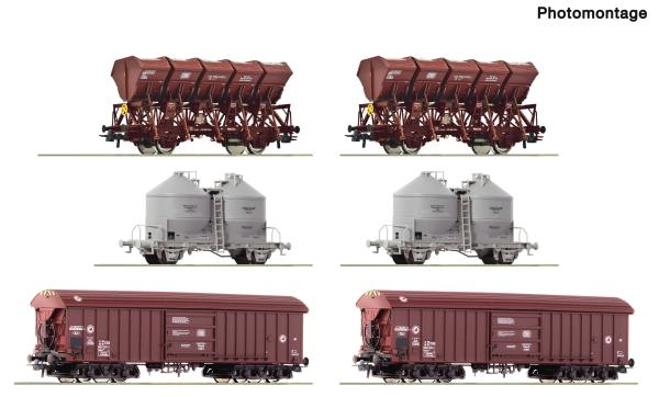 Roco 6600329 - Spur HO 6-tlg. Display: Rangierbahnhof/Schüttgut, DB