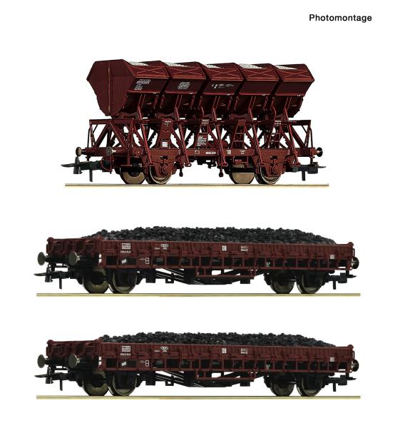 Roco 6600370 Spur HO 3-tlg. Set: Schotterzug, DB