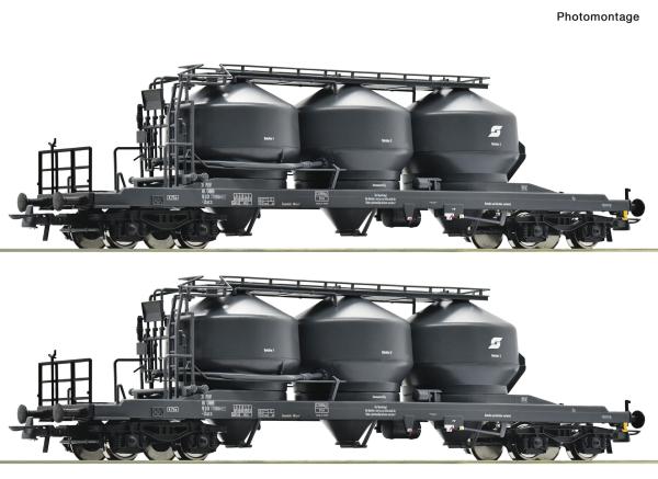 Roco 6600383 Spur HO 2-tlg. Set: Staubsilowagen, ÖBB