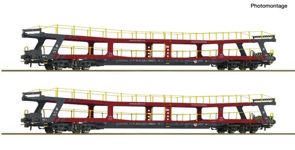 Roco 6600438 Spur HO 2-tlg. Set: Autotransportwagen, ZSSK