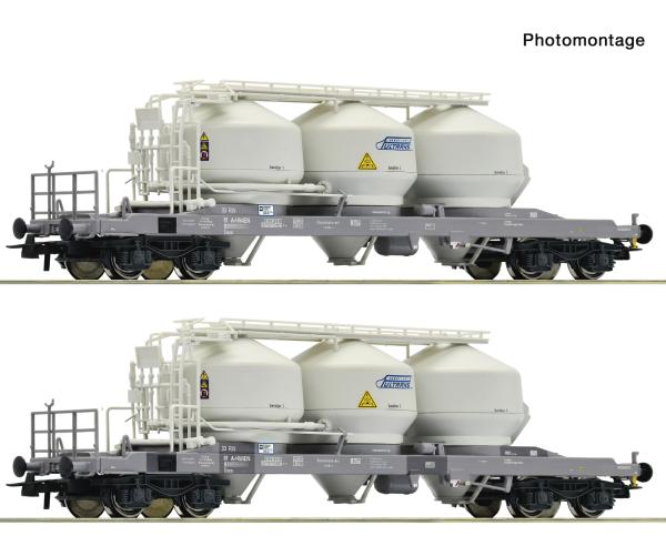 Roco 6600474 Spur HO 2-tlg. Set: Staubsilowagen, Pultrans