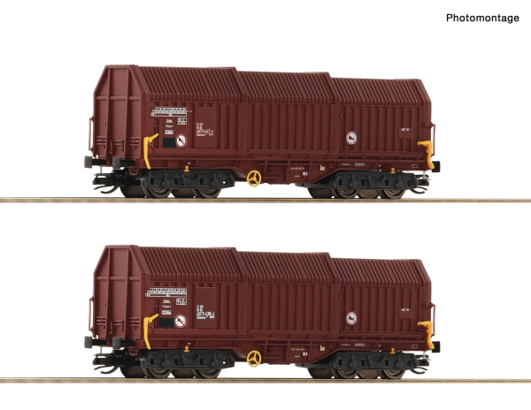 Roco 6680009 - Spur TT 2-tlg. Set: Teleskophaubenwagen, DR