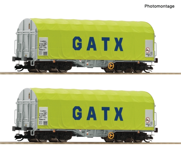 Roco 6680011 - Spur TT Schiebeplanenwagen der GATX