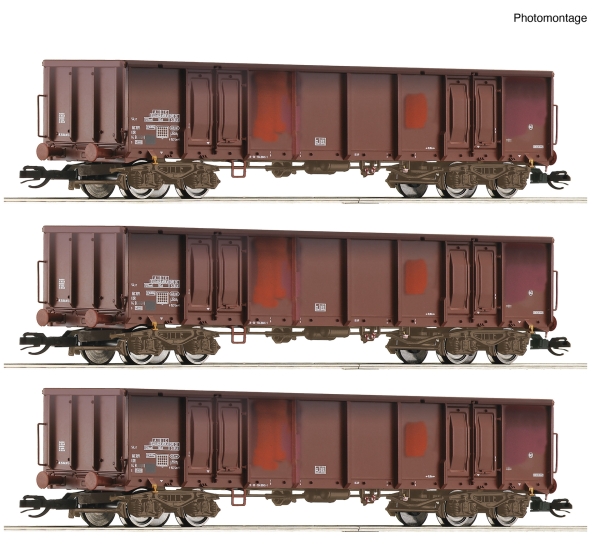 Roco 6680017 - Spur TT Offene Güterwagen der DR