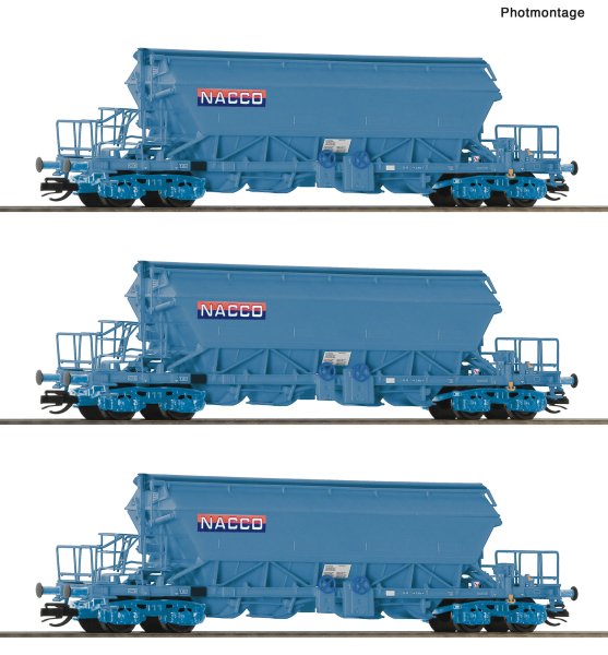 Roco 6680031 - Spur TT 3-tlg. Set: Kaliwagen, NACCO
