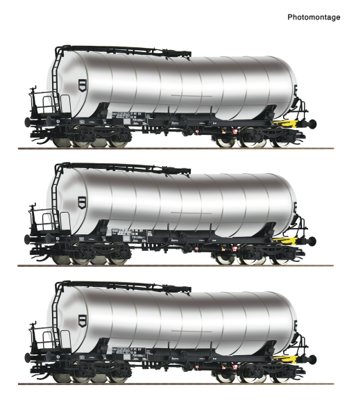 Roco 6680032 - Spur TT 3-tlg. Set: Knickkesselwagen, DR