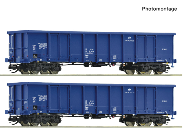 Roco 6680033 - Spur TT 2-tlg. Set: Offene Güterwagen, PKP Cargo