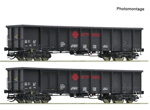 Roco 6680053 Spur TT 2er Set Eanos Nacco Ermewa, Epoche VI