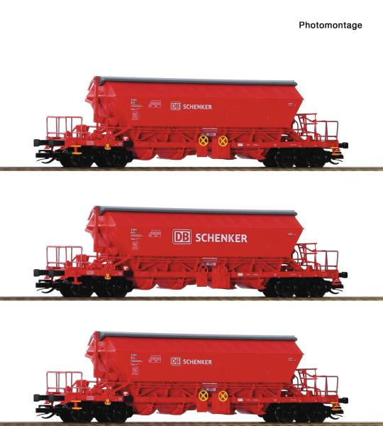 Roco 6680062 Spur TT 3er Set Kaliwagen Taoos, DB-Schenker, DBAG, Ep.VI