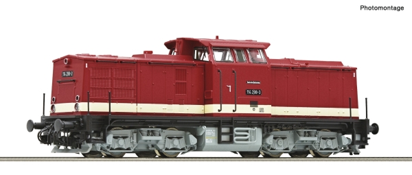 Roco 7390001 - Spur TT Diesellokomotive 114 298-3, DR