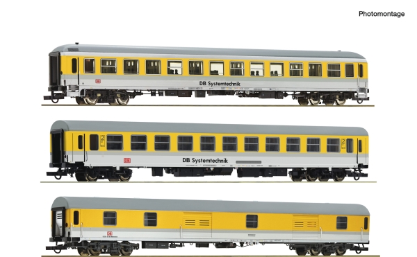 Roco 74013 - Spur HO 3-tlg. Set: „DB Systemtechnik“, DB AG