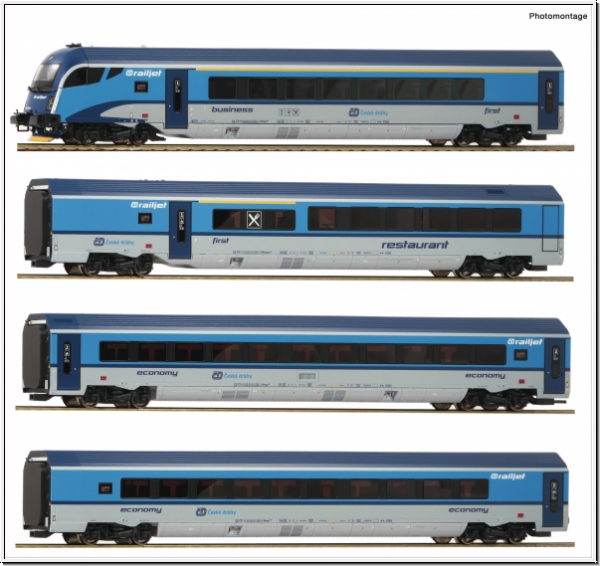 Roco 74144 - 4-tlg. Set: Railjet, CD
