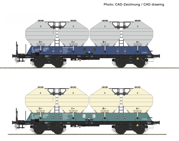 Roco 77003 - 2-tlg. Set: Silowagen, ZSSK