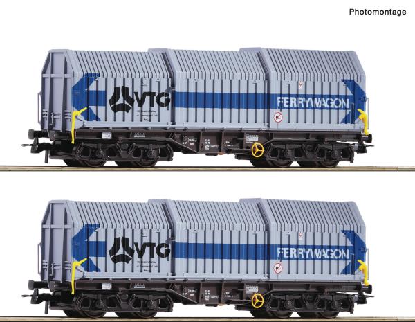 Roco 77051 Spur HO 2-tlg. Set: Teleskophaubenwagen, VTG