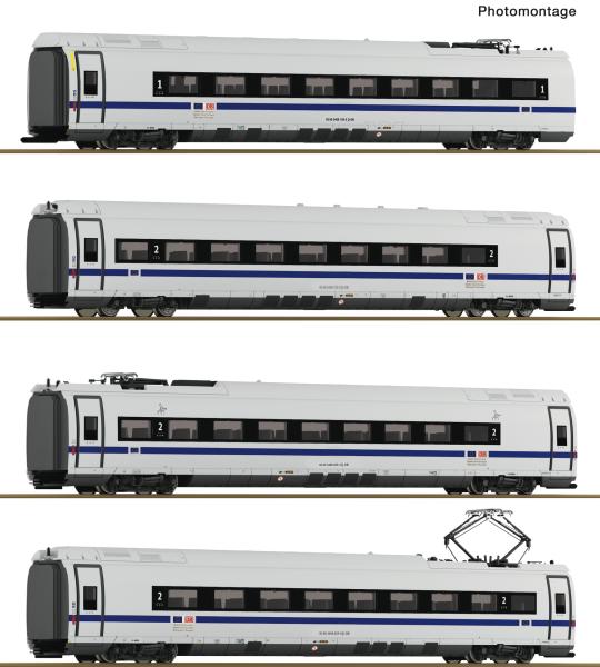 Roco 7710028 Spur HO 4-tlg. Set: Zwischenwagen ICE 3neo (BR 408), DB AG