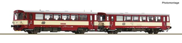 Roco 7780013 Spur TT Dieseltriebwagen 810 458-0 mit Beiwagen, CD, Ep.V