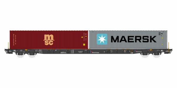 Igra Modell 96010105 - Spur HO Containertragwagen Sggnss-XL Rhein Cargo, Ep.VI, DC