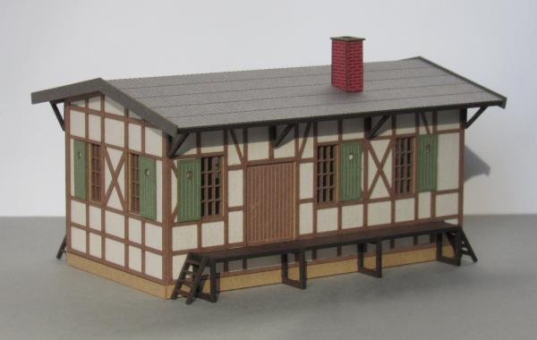 Laffont T5901 - Spur TT   Fachwerk-Güterschuppen verputzt