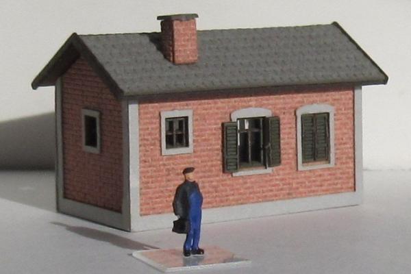 Laffont Z1601 - Spur Z  Nebengebäude mit Ziegelfassade