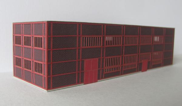 Laffont Z901 - Spur Z   Kohlenzechen-Gebäude Zeche Zollverein, Stahlfachwerk rot