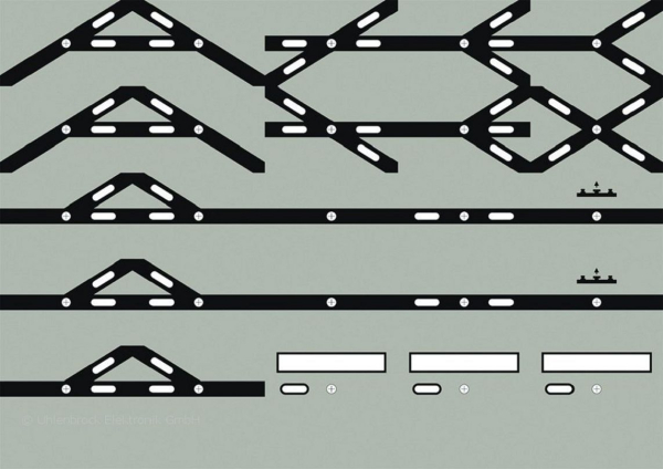Uhlenbrock 69091 - Track-Control Folie Weichen-Symbole
