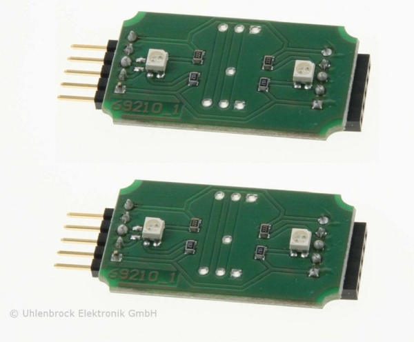 Uhlenbrock 69214 - Track-Control 2 Verbindungsplatinen mit Ausleuchtung