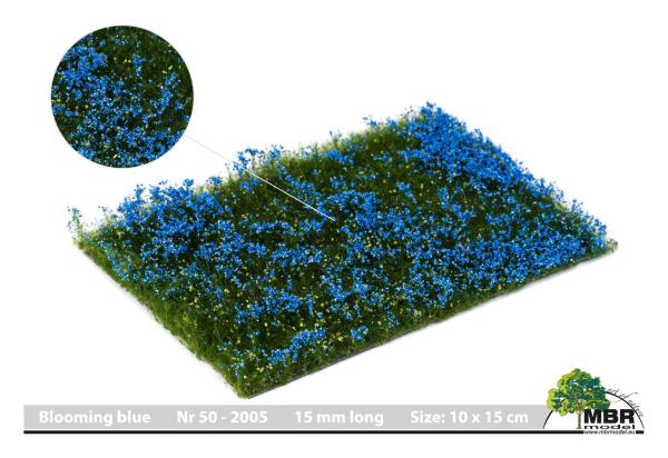 MBR model 50-2005 Spur H0 Blumenmatte blühendes Blau, 10x15 cm