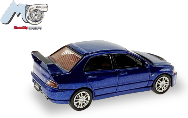 Herpa 87MC000039 - Spur H0 Mitsubishi Lancer Evo 9, blau