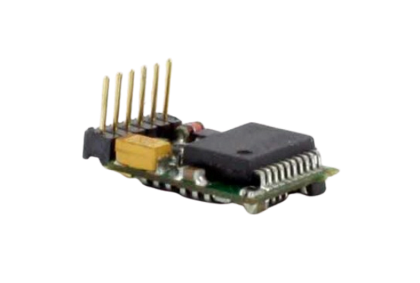 Hobbytrain H28601 - N025 6-Pin Winkel-Digitaldecoder für diverse Hobbytrain N-Modelle.