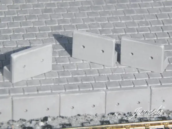 Juweela 28402 - Spur H0 Bahnsteigkante ÖBB, Gerade - 40 Stück