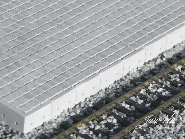 Juweela 28403 - Spur H0 Bahnsteigkante ÖBB, Gerade - 80 Stück