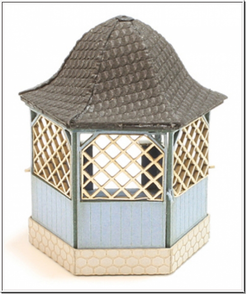 Joswood 21026 - Gartenlaube 6-Eck, blau