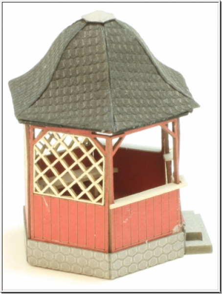 Joswood 21027 - Gartenlaube 6-Eck, rot