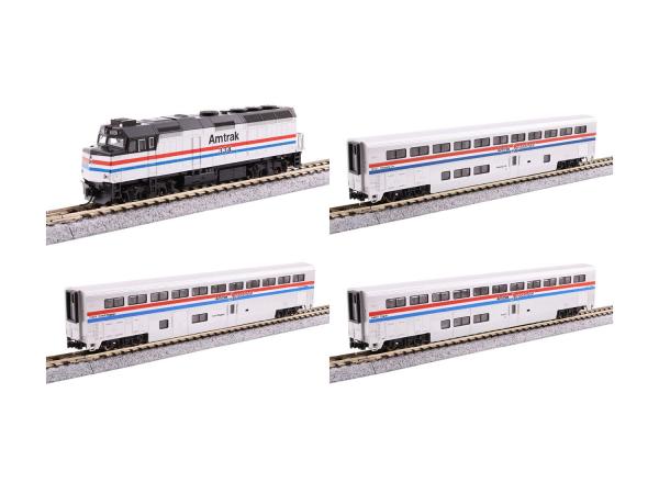Kato/Lemke K106-3530 - Spur N Zugset mit EMD F40PH,  3 Superliner I Amtrak, Ep. IV