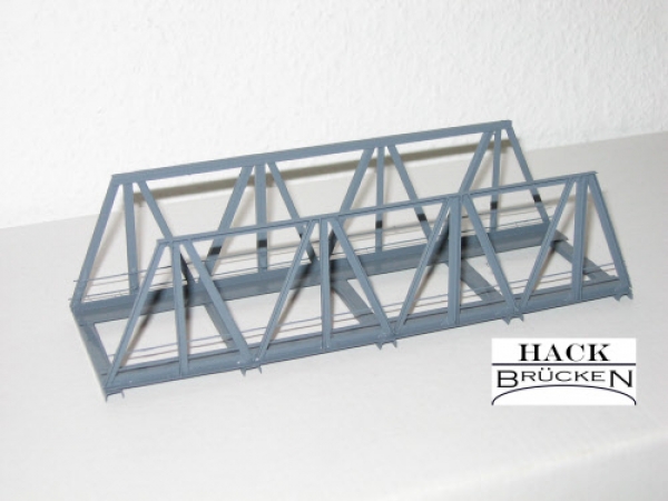 Hack V18 H0 Vorflutbrücke, 1-gleisig, Länge 18,0 cm