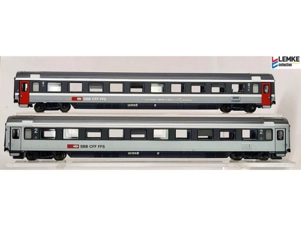 Lemke LC97024 - Spur HO 2ER SET PERSONENWAGEN SBB, EP.V, SET 3, EC96/97 IRIS