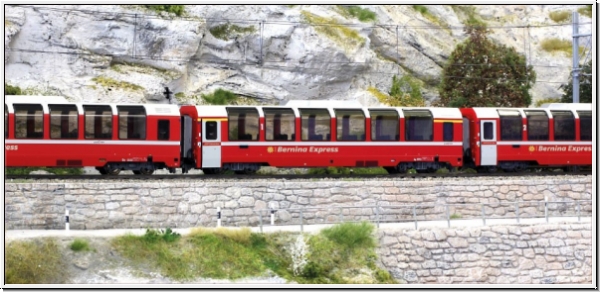 BEMO 3294145 - Spur HOm RhB Bps 2515 Panoramawagen „Bernina Express“. Ep.VI