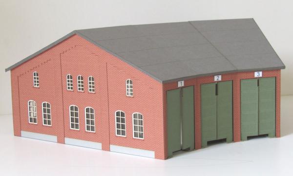 Laffont T10401 - Spur TT Ringlokschuppen Bebra, 3-ständig, 15°-teilung