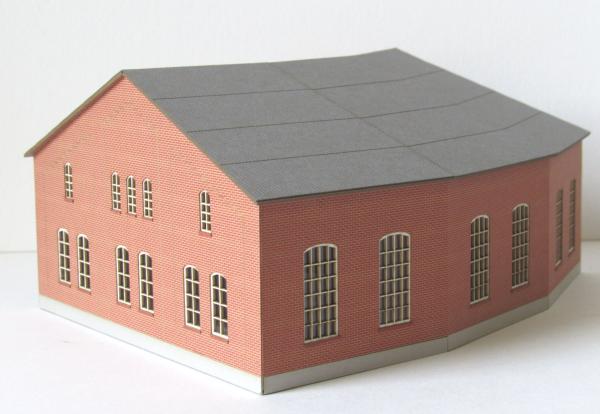 Laffont T10401 - Spur TT Ringlokschuppen Bebra, 3-ständig, 15°-teilung